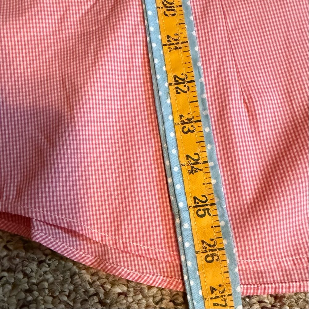 Pink Gingham Button Down Long Sleeve XL - Picture 10 of 12